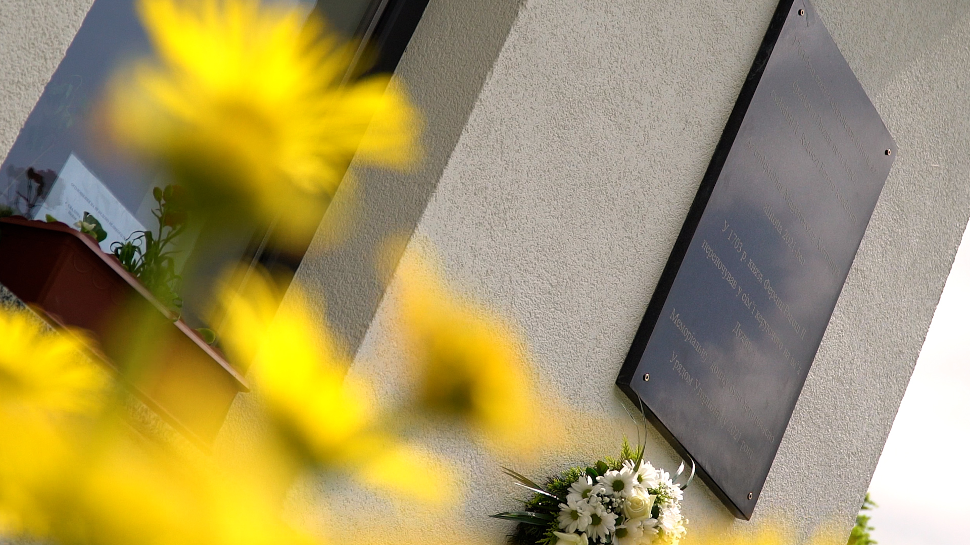 II. Rákóczi Ferenc emléktáblája Vezérszálláson